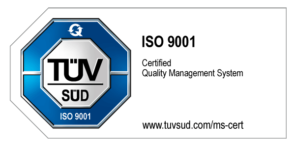 ISO 9001 certification badge