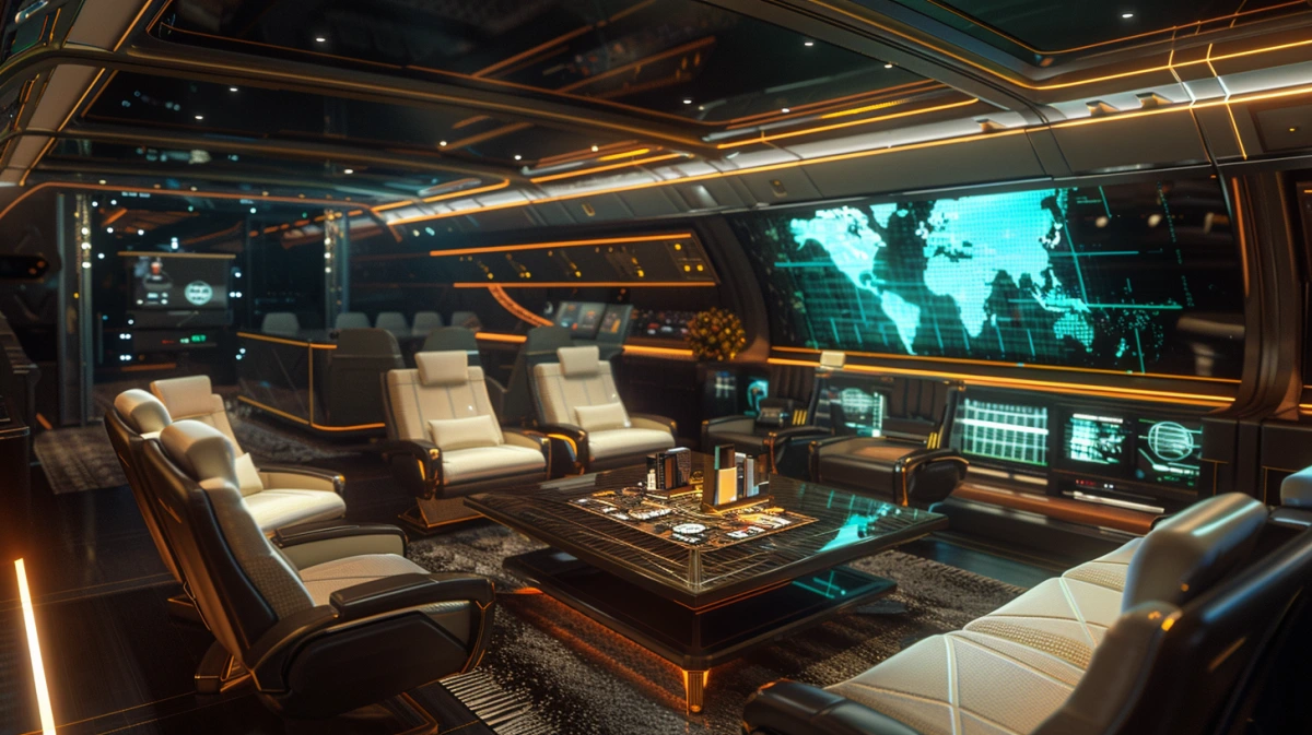 VIP aircraft cabin engineering delivery visual