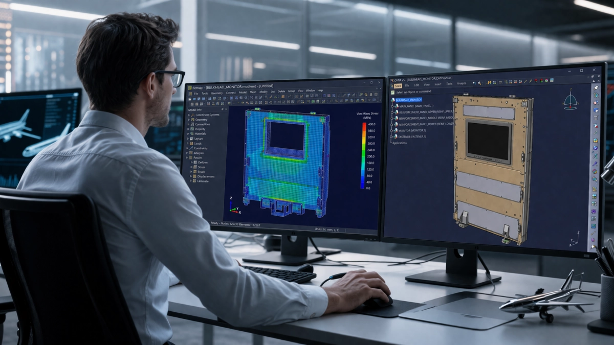 Professional engineer is sitting at their desk