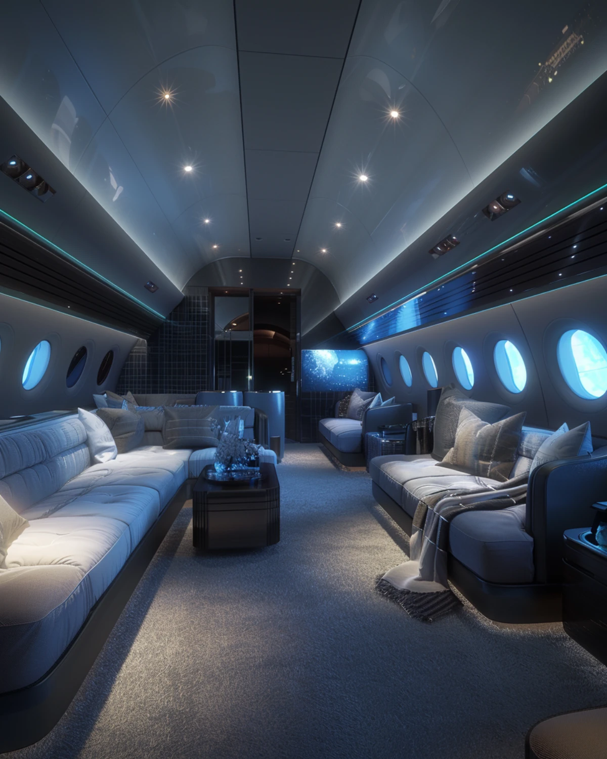 VIP aircraft cabin engineering workspace representing defined scope and certifiable engineering output