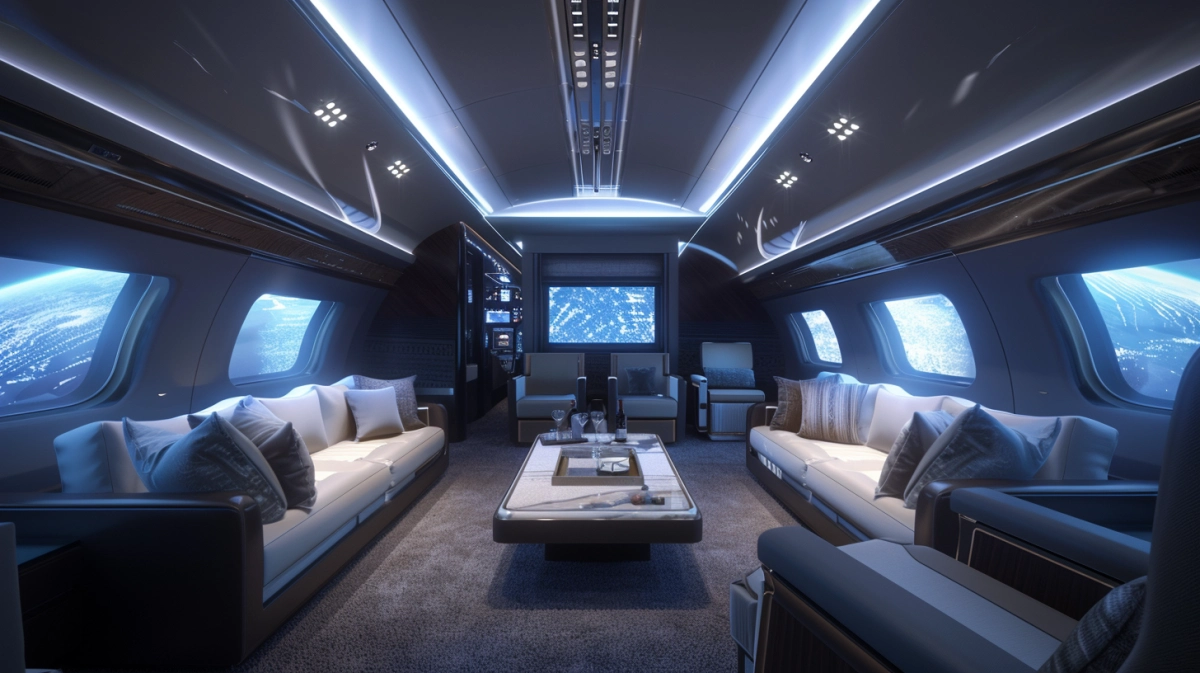 VIP aircraft cabin interior representing controlled delivery and clear ownership from first contact